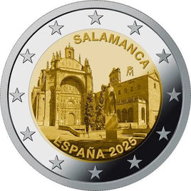 2 Euro Sondermünze Spanien 2025"Altstadt von Salamanca"