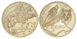 5 Euro Slovakia 2021 "Wolf"