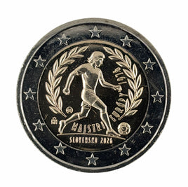 2 Euro Sondermünze Slowakei 2026"50 Jahre Europameister Fussball"