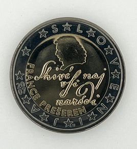 2 Euro coin Slovenia "France Preseren"