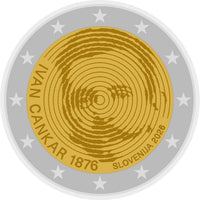 2 Euro Sondermünze Slowenien 2026 "150. Geburtstag von Ivan Cankar"