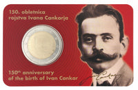 Coincard 2 Euro Sondermünze Slowenien 2026 "150. Geburtstag von Ivan Cankar"