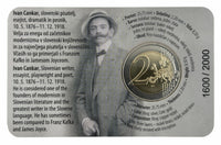 Coincard 2 Euro Sondermünze Slowenien 2026 "150. Geburtstag von Ivan Cankar"