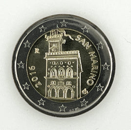 2 Euro circulation coin San Marino "Government Palace"