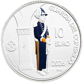 10 Euro Silber San Marino 20265 "Garde des Großen und Allgemeinen Rates"
