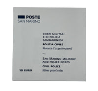 10 Euro Silber San Marino 2025 "Polizia Civile"Coloriert