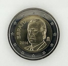 2 Euro circulation coin Spain "King Juan Carlos I."