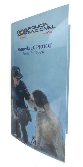 PP 2 Euro Sondermünze Spanien 2024"Nationales Polizeikorps - Policia Nacional"