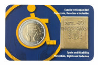Coincard 2 Euro Sondermünze Spanien 2026"Art.49-Schutz, Rechte und Inklusion"