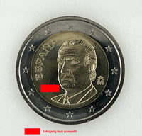 2 Euro circulation coin Spain "King Juan Carlos I."