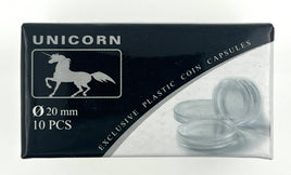 Unicorn 10 coin capsules 20 mm (10 cent)