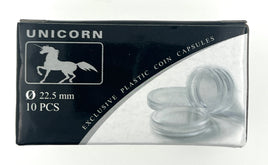 Unicorn 10 coin capsules 22.5 mm (20 cent)