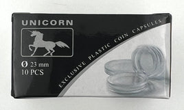 Unicorn 10 coin capsules 23 mm (1 Euro)