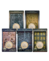 5 x Coincard 1 Euro Vatikan 2025 Stempelglanz Nr. 5-9 Die Heiligen Pforten