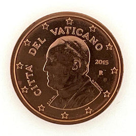 2 Cent Vatikan 2015"Papst Franziskus"UNC