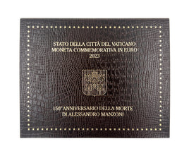 2 Euro commemorative coin Vatican 2023 "Alessandro Manzoni "in blister pack