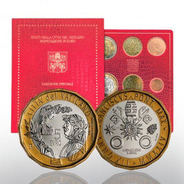 Original KMS Vatikan 2024 8,88 € Stempelglanz incl.5 € Bimetall