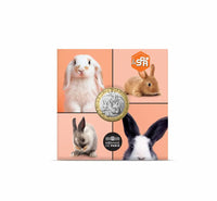 Komplettset 4 x 5 Euro Frankreich 2026 "Hund,Katze,Pferd,Hase" UNC im Blister