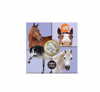 Komplettset 4 x 5 Euro Frankreich 2026 "Hund,Katze,Pferd,Hase" UNC im Blister