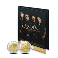 PP 2 Euro Sondermünze Irland 2026"50 Jahre Rockband U2"Polierte Platte