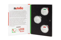 3 x 5 Euro Silbermünze Italien 2021 "Nutella" Komplettset Weiß,Grün,Rot ST