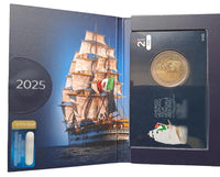 Coincard 2 Euro Sondermünze Italien 2025 "Amerigo-Vespucci-Segelschulschiff"