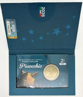 Coincard 2 Euro Sondermünze Italien 2026 "Pinocchio" BU